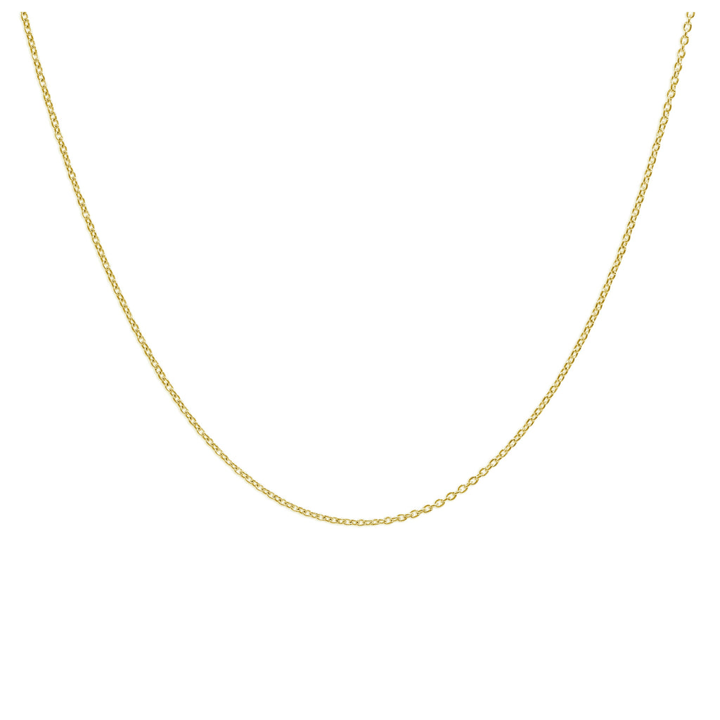 Vergoldet Sterlingsilber Verstellbar Schiebeverschluss Halskette 61 cm