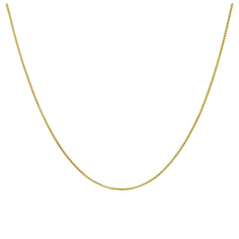 Vergoldet Sterlingsilber Schieberverschluss Kasten Kette bis zu 61 cm