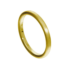 Klein Vergoldet Sterlingsilber Matt Oberfläche Stapelring