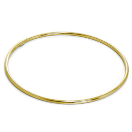 Vergoldet Leicht Sterlingsilber 2 mm Stapel Armreif