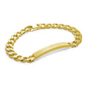 Vergoldet Schwer Sterlingsilber 20,5 cm Namensschild Panzer Armband