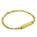 Vergoldet Sterlingsilber Namensschild Armband 15 cm
