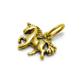 Vergoldet Sterlingsilber Einhorn Anhänger