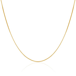Vergoldet Sterlingsilber Kasten Kette 35,5 cm