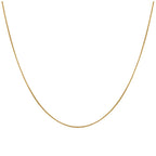 Vergoldet Sterlingsilber Kasten Kette 40,5 cm