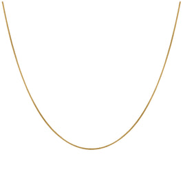 Vergoldet Sterlingsilber Kasten Kette 40,5 cm