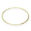 Vergoldet Sterlingsilber Rund Armreif 68 mm