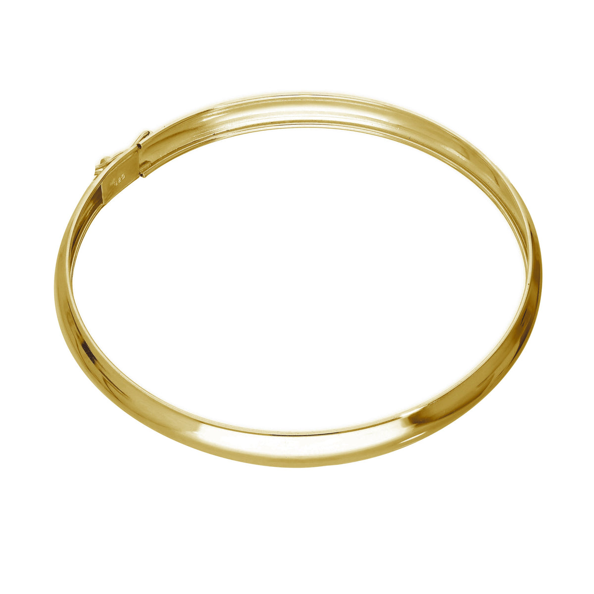 Vergoldet Sterlingsilber 65 mm Erwachsene Aufklapp Armreif