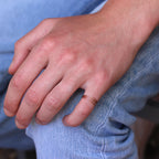 Rosévergoldet Sterlingsilber Dreifach Draht Verstellbar Ring