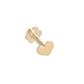 9 Karat Gold Herz Lippenpflock Knorpel Piercing