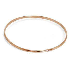 Rosévergoldet Einfach Sterlingsilber Einfarbig 3 mm Armreif