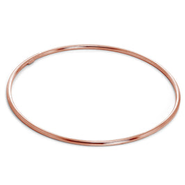 Rosévergoldet Leicht Sterlingsilber 2 mm Stapel Armreif