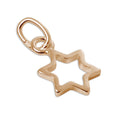 Charm aus rosévergoldetem Sterlingsilber mit winzigem Sternumriss