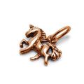Winziger Einhorn-Anhänger aus Sterlingsilber mit Roségold-Überzug