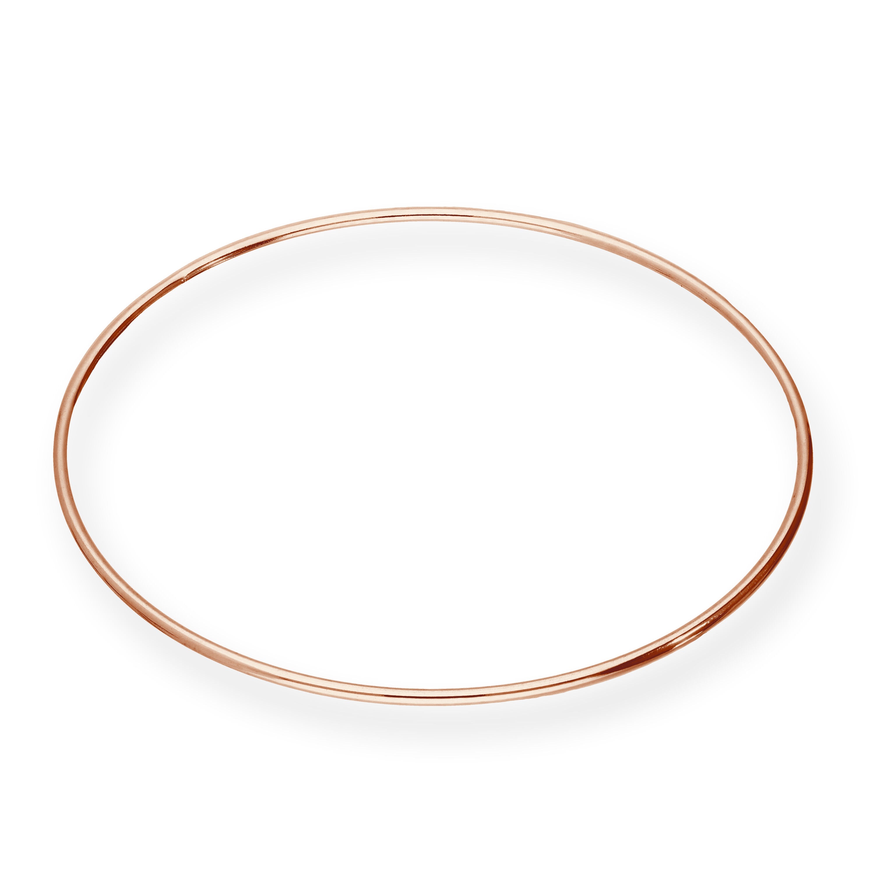 Rosévergoldet Sterlingsilber Rund 68 mm Armreif