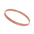 Roségold-beschichteter Sterlingsilber-Armreif (67 mm), gravierbar