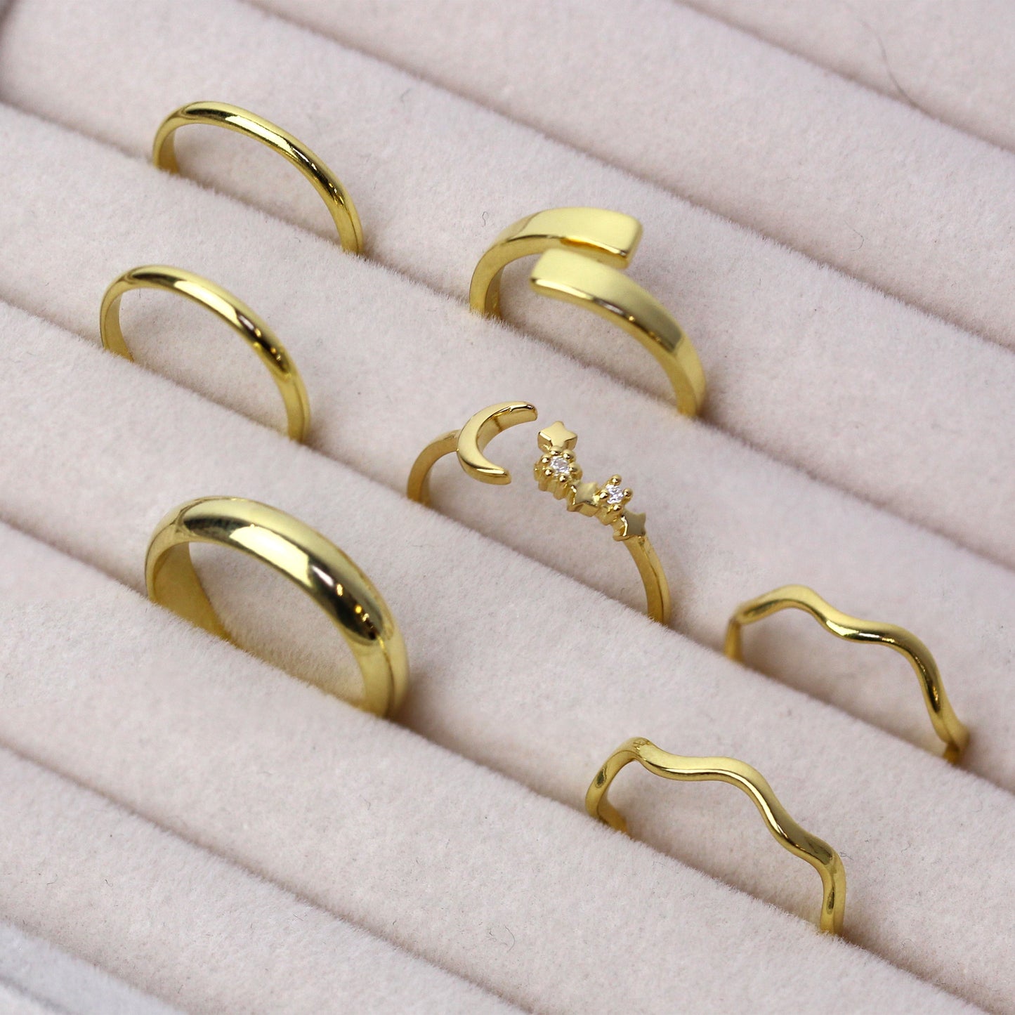 Vergoldeter Ehering aus Sterlingsilber in D-Form, 4 mm, Größe (I - Z+6)