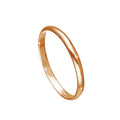 Roségoldbeschichteter Sterlingsilberring, 2 mm, Ringgrößen E-W