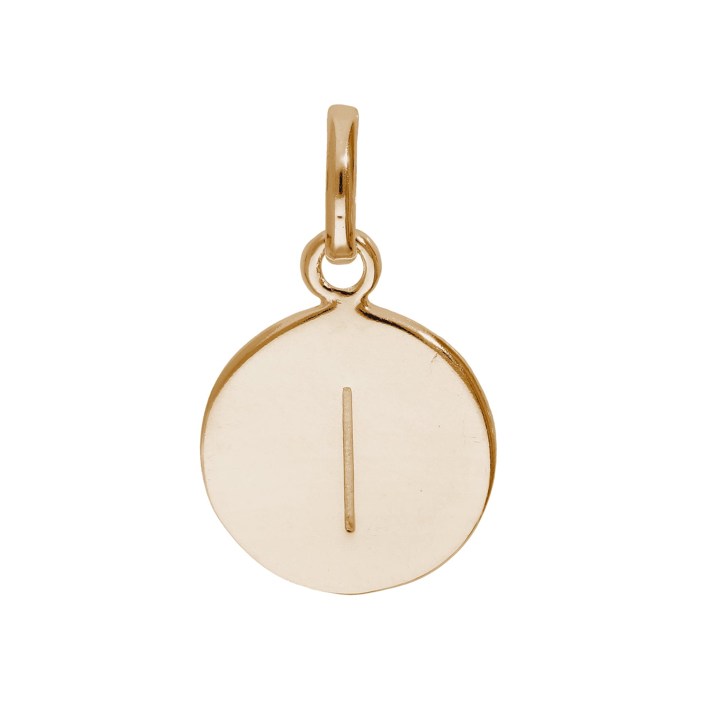 Roségold plattiertes Sterling Silber gravierbarer Buchstabe A-Z Anhänger