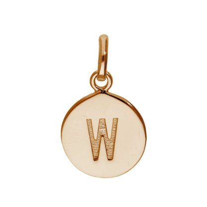 Roségold plattiertes Sterling Silber gravierbarer Buchstabe A-Z Anhänger