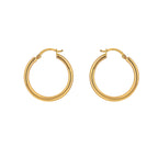 9 Karat Gold 10 mm - 70 mm Leichte Ohrringe mit Scharnieren