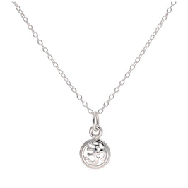Halskette aus Sterlingsilber mit Ohm-Anhänger, 35-55 cm