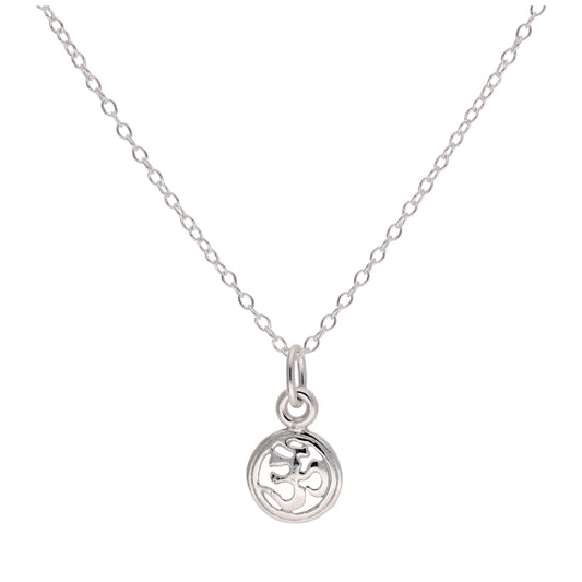 Halskette aus Sterlingsilber mit Ohm-Anhänger, 14-22 Zoll