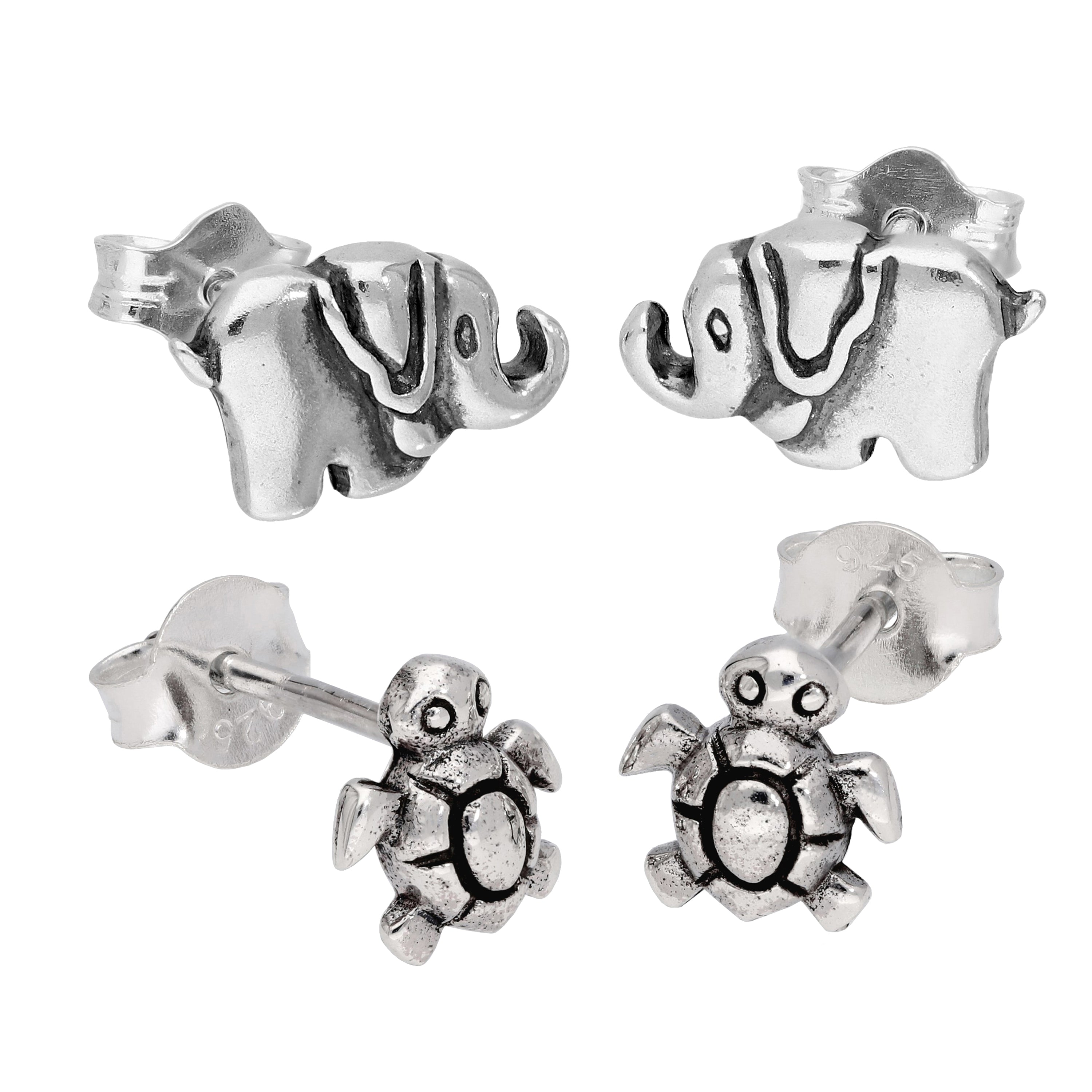 Sterlingsilber Kinder Tier Ohrstecker Satz