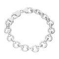 Sterlingsilber 19 cm Dick 7 mm Panzer Armband