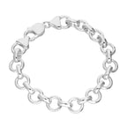 Sterlingsilber 19 cm Dick 7 mm Panzer Armband
