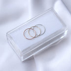 3er-Set Nasenringe aus 9 Karat Gelb-, Rosé- und Weißgold, 10 mm