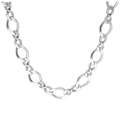 Sterlingsilber Figaro Gedreht Kettenglied Halskette 16 - 45,5cm