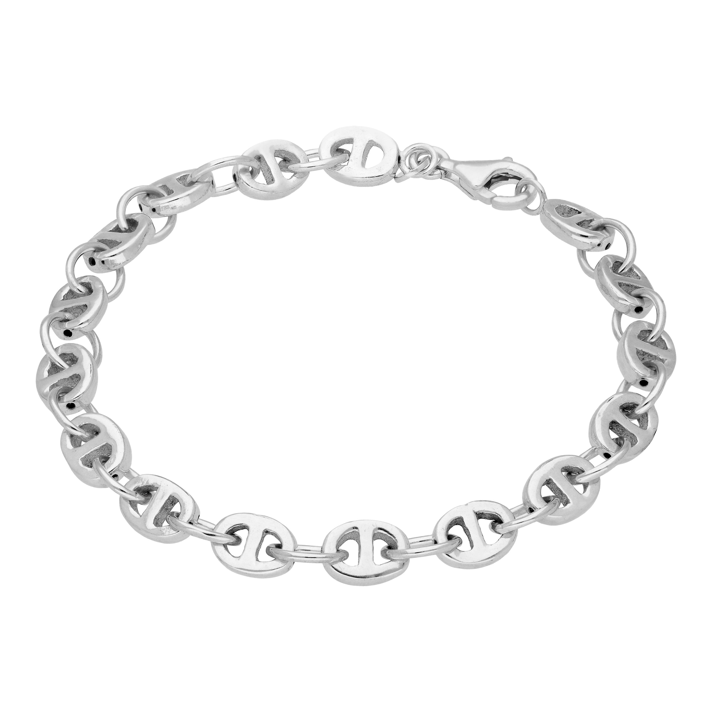 Sterlingsilber Klobig Kettenglied Armband 18 cm