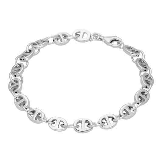 Sterlingsilber Klobig Kettenglied Armband 18cm