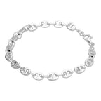 Sterlingsilber Klobig Kettenglied Armband 19 cm