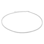 Sterlingsilber Quadratisch Schlangenkette Halskette 40,5 - 45,5 cm