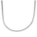 Sterlingsilber Quadratisch Schlangenkette Halskette 40,5 - 45,5 cm