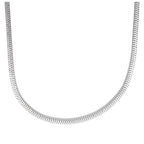 Sterlingsilber Quadratisch Schlangenkette Halskette 40,5 - 45,5 cm