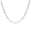 Sterlingsilber Lang Kettenglied Halsband Halskette 35,5 - 40,5 cm