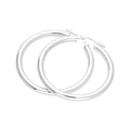 Sterlingsilber Einfach 35 mm Creolen Ohrringe