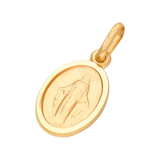 9 Karat Gold Wundertätige Maria Anhänger