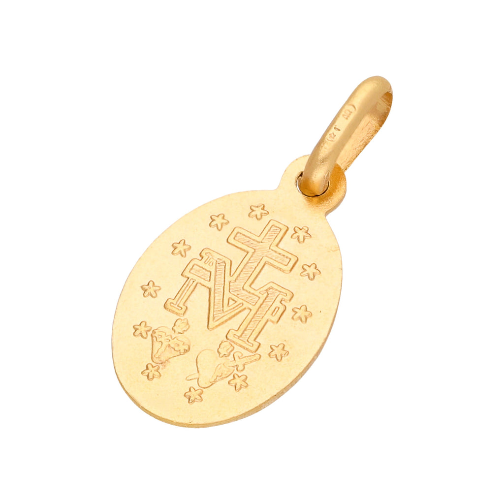 9 Karat Gold Wundertätige Maria Anhänger