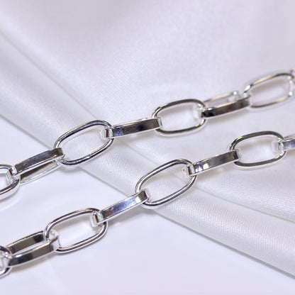 Sterlingsilber Kettenglied Verstellbar Halskette 16 - 45,5cm