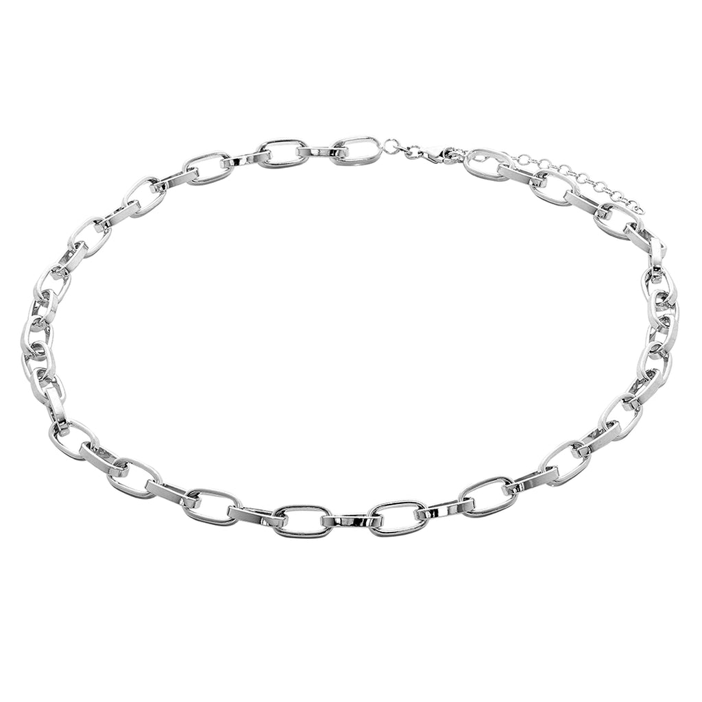 Sterlingsilber Kettenglied Verstellbar Halskette 40,5 - 45,5 cm