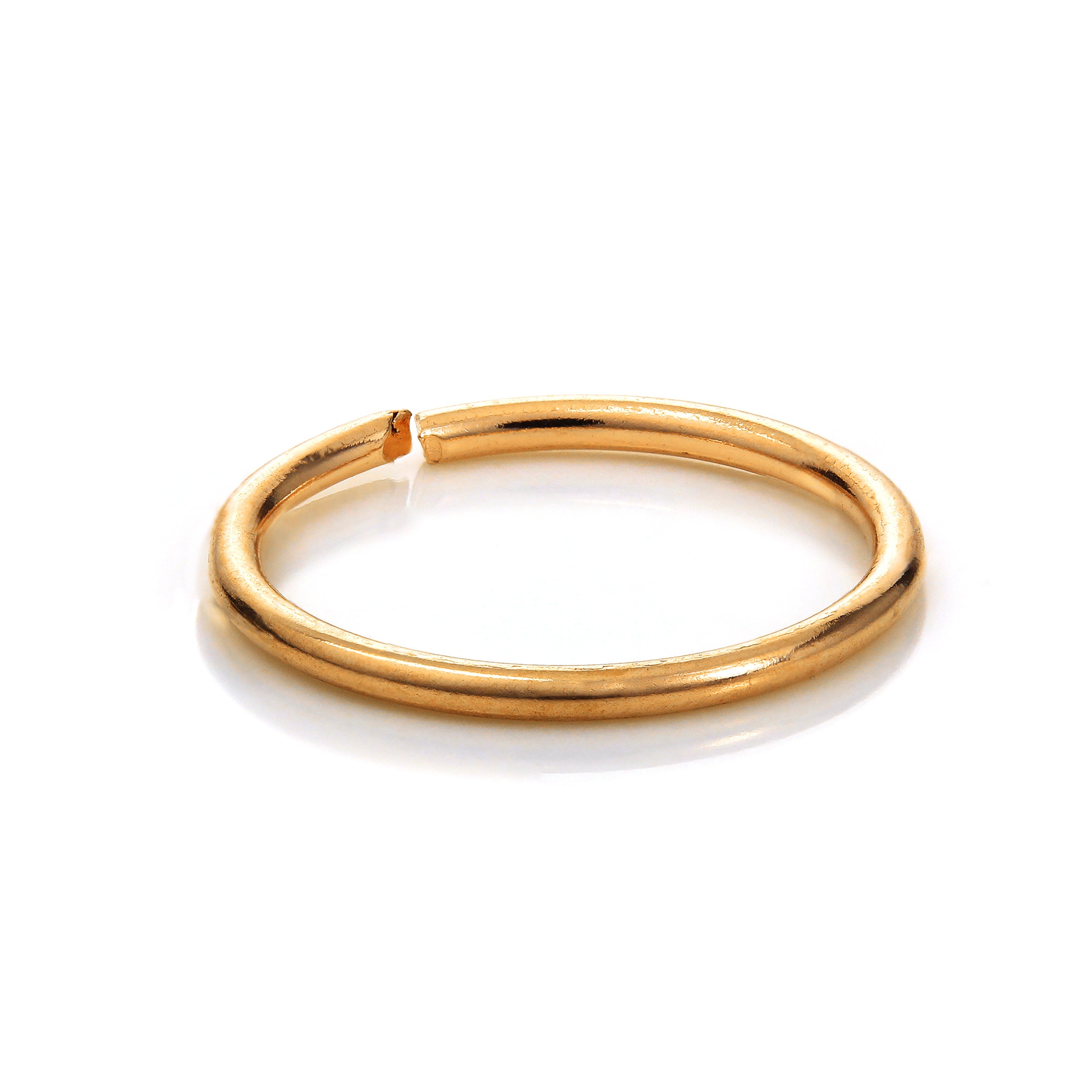 14 Karat Gold 8 mm Creolen Nasenring Piercing