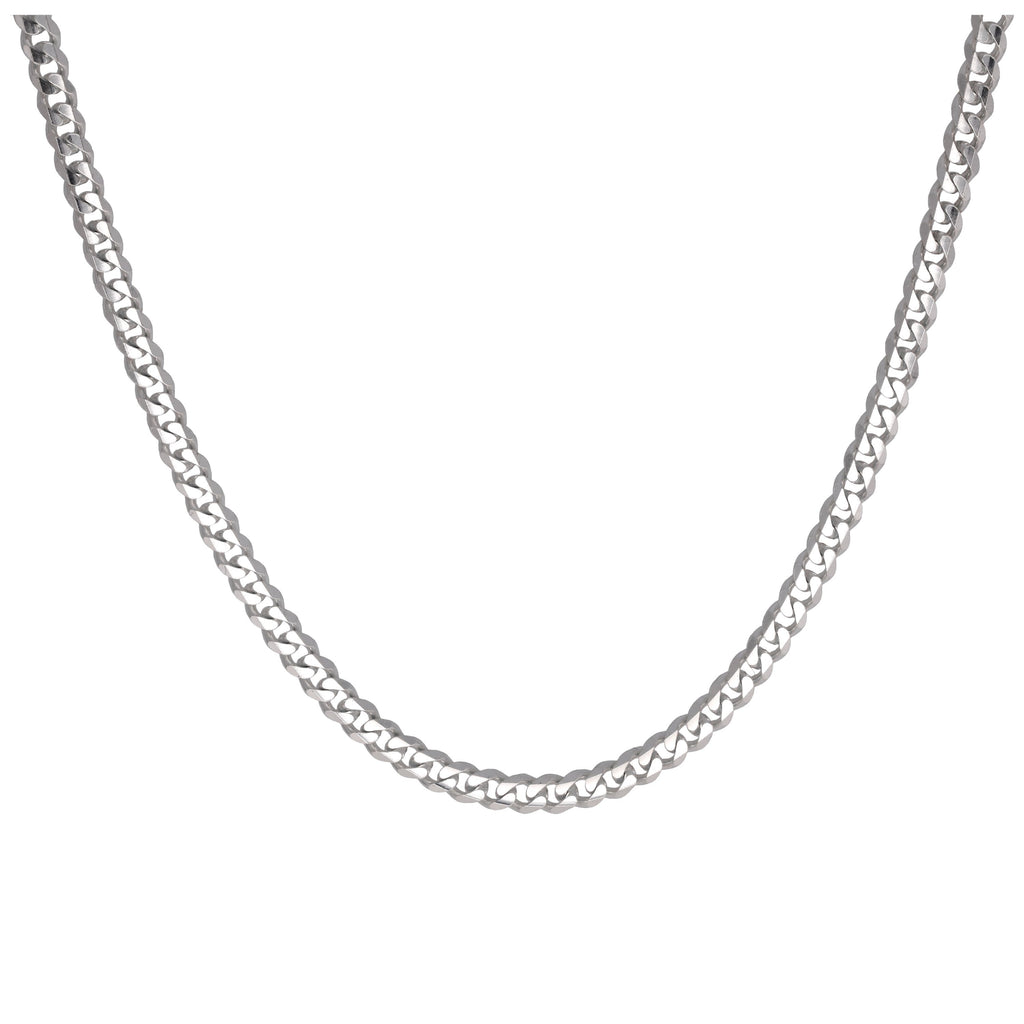 Sterlingsilber Panzerkettenglied Halskette 45,5 cm