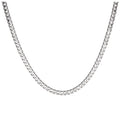 Sterlingsilber Panzerkettenglied Halskette 45,5 cm
