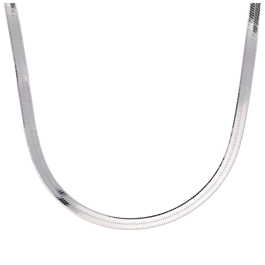 Sterlingsilber Flache Herringbone-Kette 18 - 20 Zoll