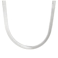 Sterlingsilber Fischgrätmuster Kette Halskette 45,5 cm