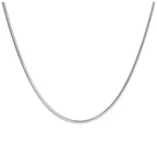 Sterlingsilber 2 mm Schlangenkette Halskette 45,5 cm